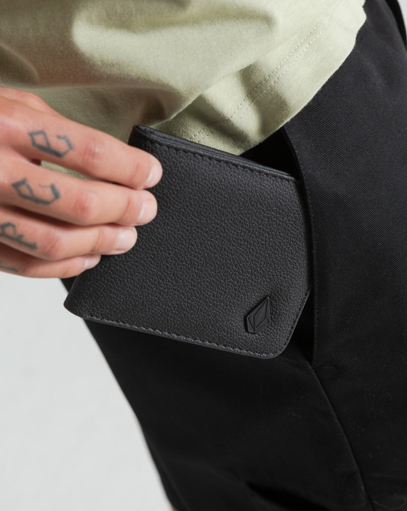 Carteira Volcom Metal Black Stone Preta