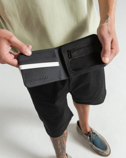 Carteira Volcom Metal Black Stone Preta