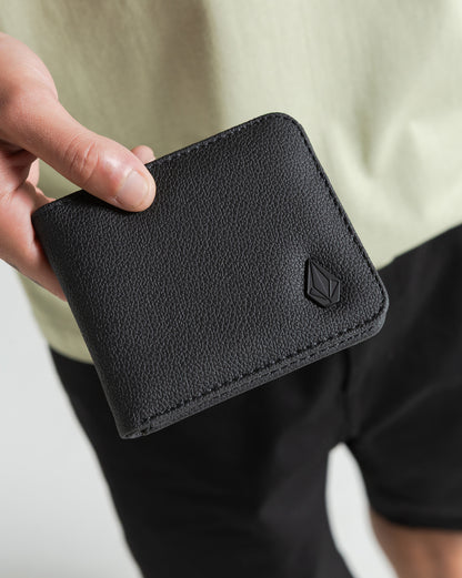 Carteira Volcom Metal Black Stone Preta