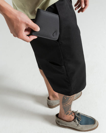 Carteira Volcom Metal Black Stone Preta