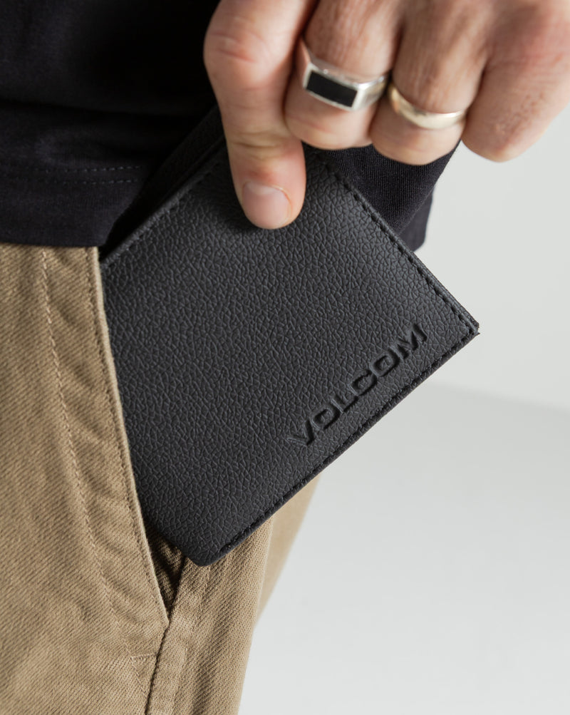 Carteira Volcom Slim Stone Preta