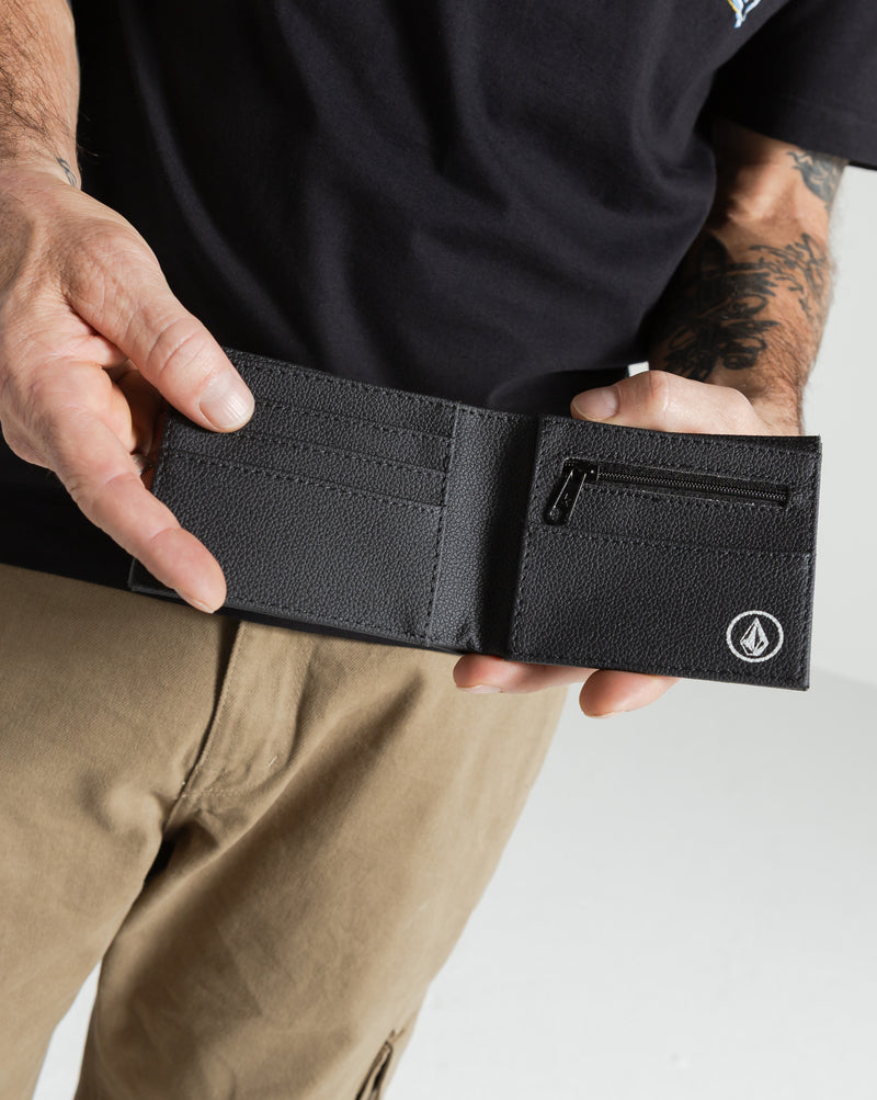 Carteira Volcom Slim Stone Preta