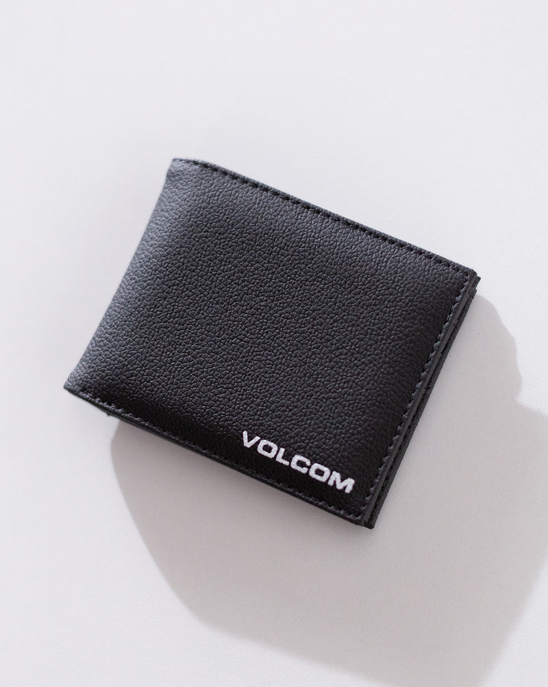 Carteira Volcom Corp Stone Preta