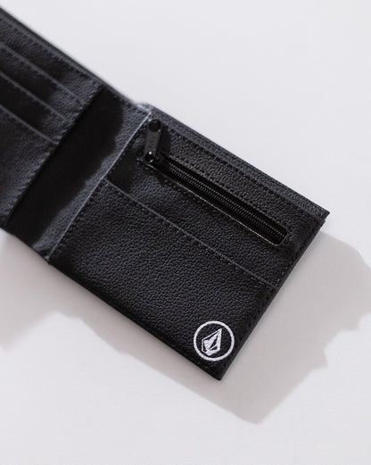 Carteira Volcom Corp Stone Preta