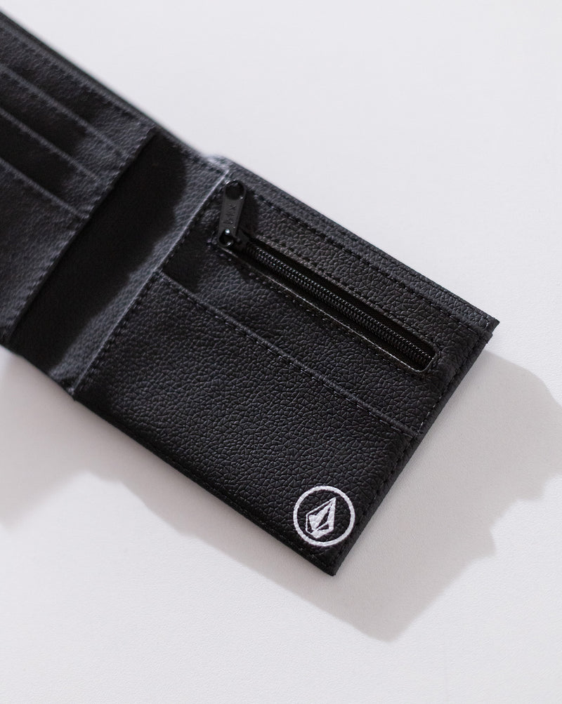 Carteira Volcom Corp Stone Preta