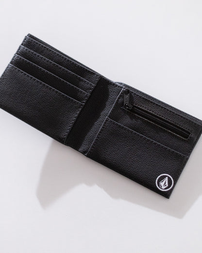 Carteira Volcom Corp Stone Preta