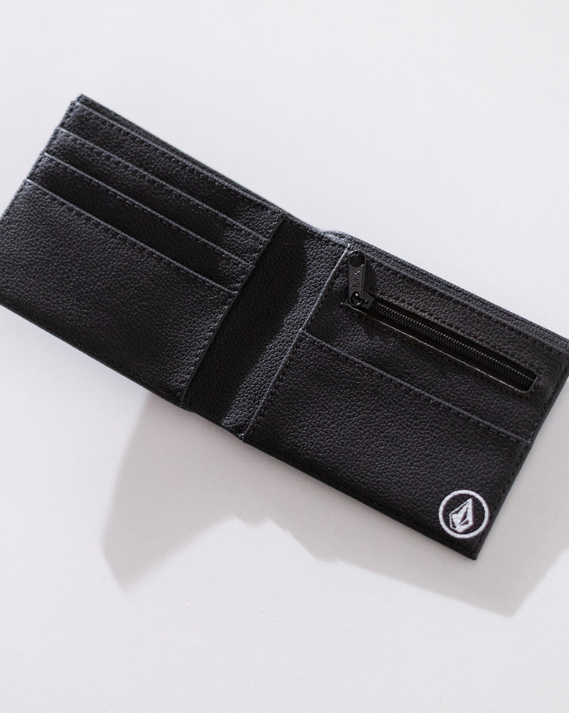 Carteira Volcom Corp Stone Preta