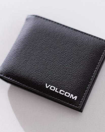 Carteira Volcom Corp Stone Preta