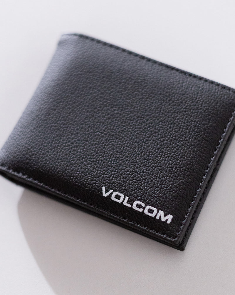 Carteira Volcom Corp Stone Preta