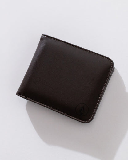 Carteira Volcom Slim Stone Marrom Escuro
