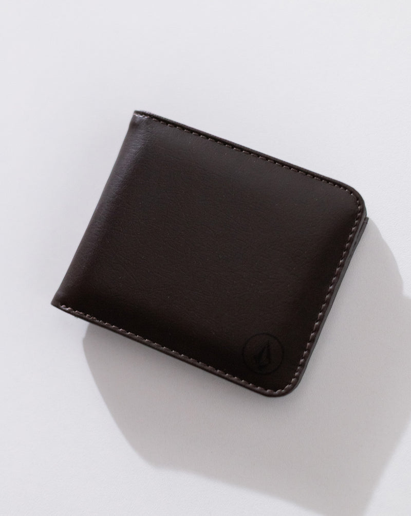 Carteira Volcom Slim Stone Marrom Escuro