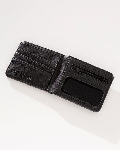 Carteira Volcom Metal Black Stone Preta
