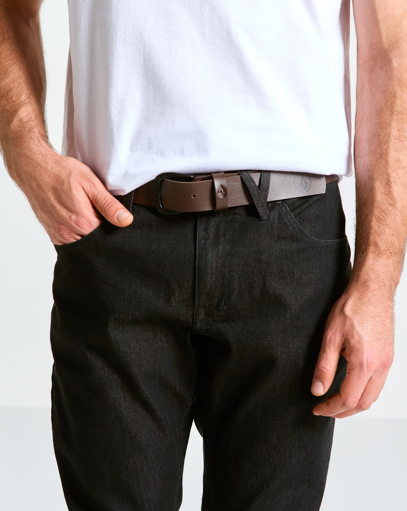 Cinto Volcom Clone Marrom