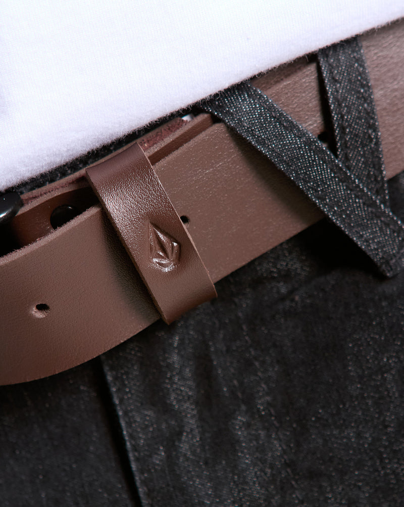 Cinto Volcom Clone Marrom