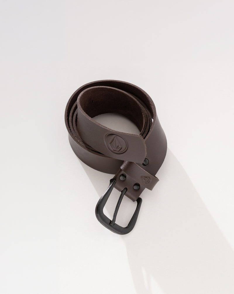 Cinto Volcom Clone Marrom Escuro