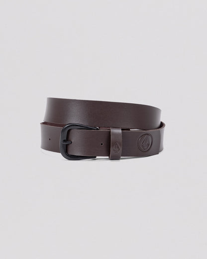 Cinto Volcom Clone Marrom Escuro