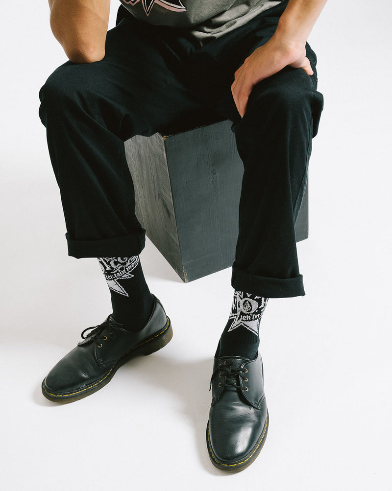 Meia Volcom Ent Preta