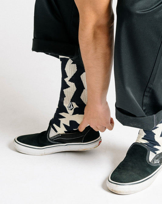 Meia Volcom Vibes Off White