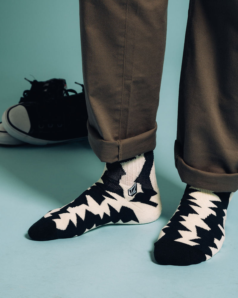Meia Volcom Vibes Off White