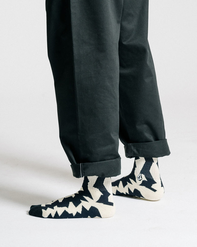 Meia Volcom Vibes Off White