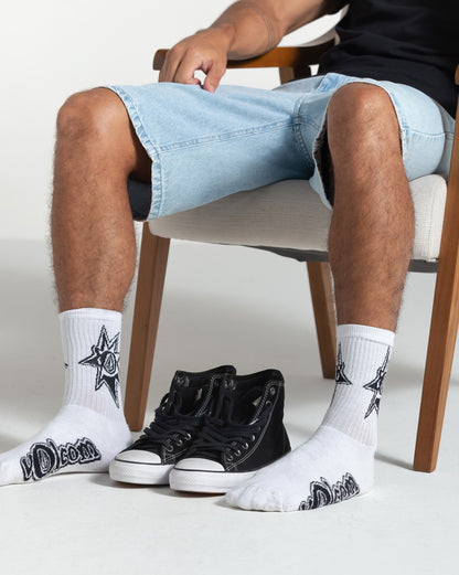 Meia Volcom Ent Branca