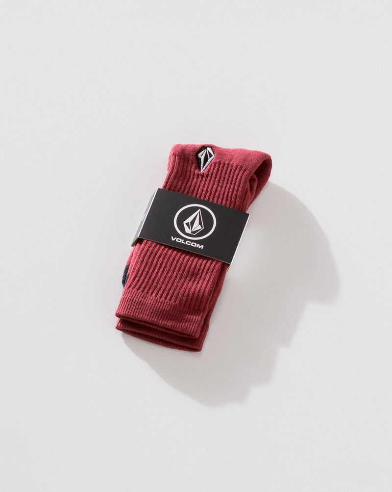 Meia Volcom Stone Bordô