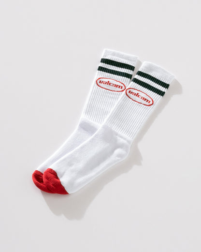 Meia Volcom Flat Spot Branca