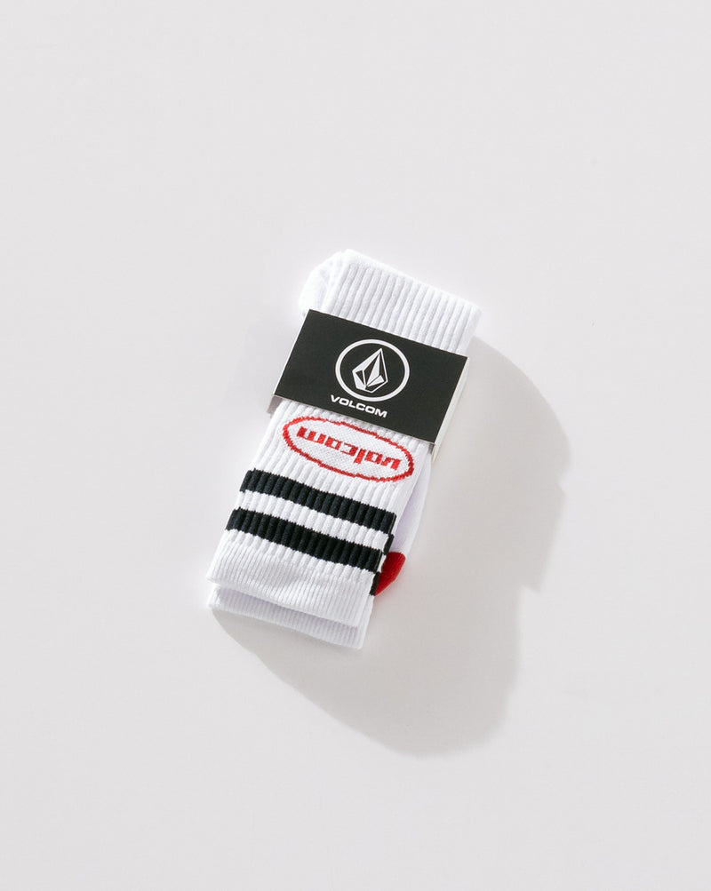 Meia Volcom Flat Spot Branca