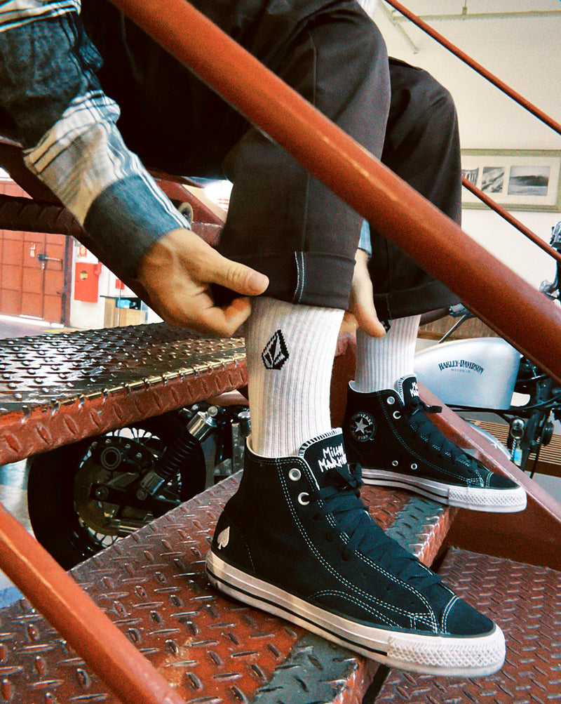 Meia Volcom Full Stone Branca
