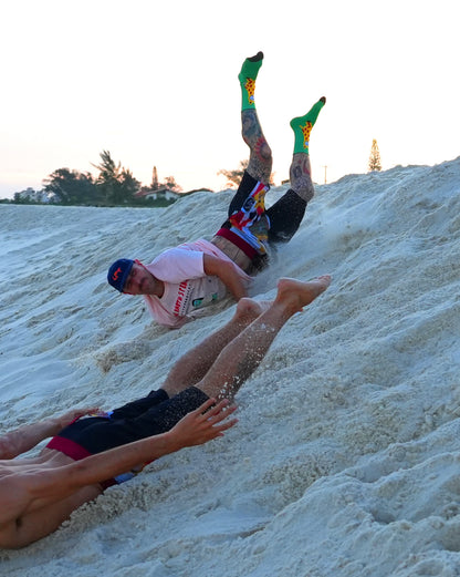 Meia Volcom FA x Alucinandinho Leopard Verde