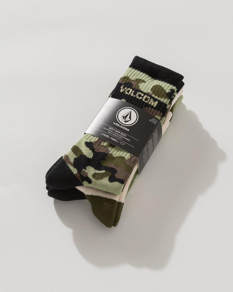 Kit 3 Meias Cotton Blend Camo