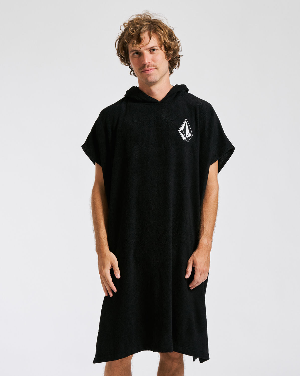 Poncho Volcom Deadly Stone Towel Preto