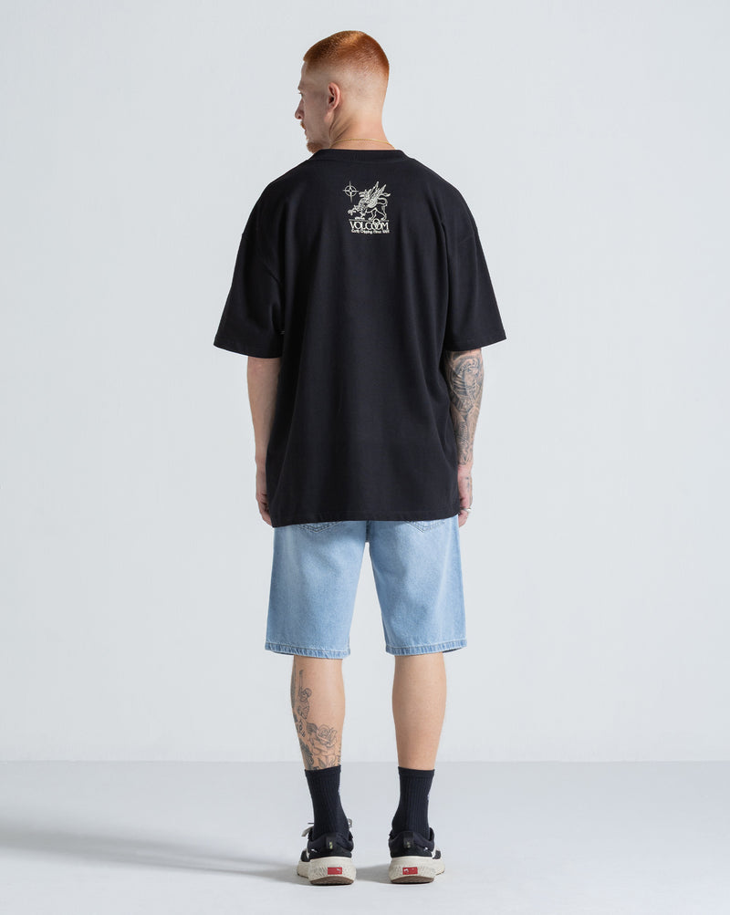 Bermuda Jeans Volcom Blue Delavê Kinkade