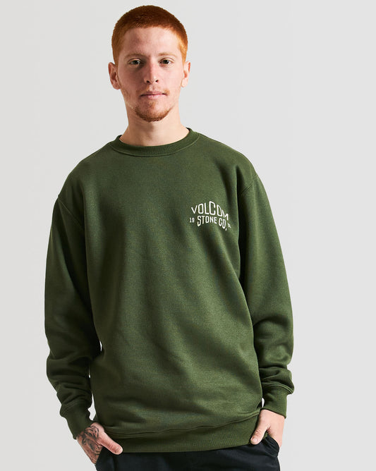 Moletom Volcom Careca Merrick Verde