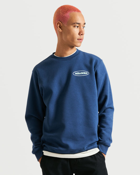 Moletom Volcom Careca Stormy Azul
