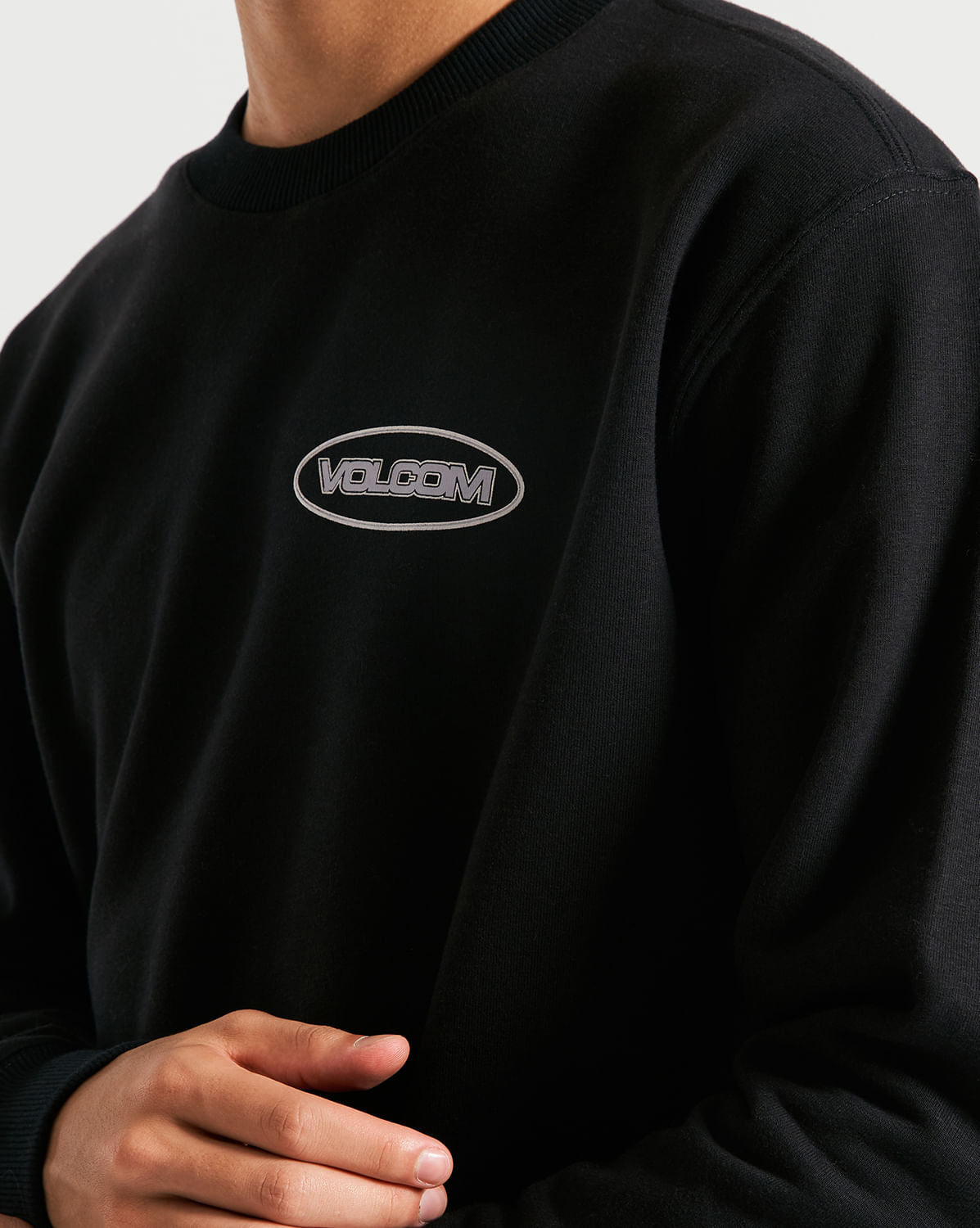 Moletom Volcom Careca Stormy Preto