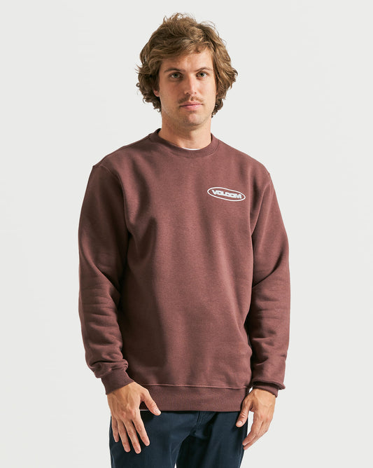 Moletom Volcom Careca Stormy Vinho