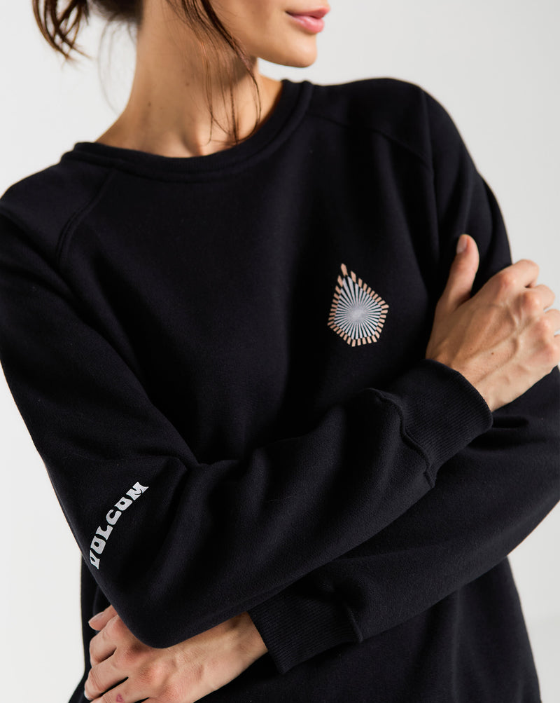 Moletom Volcom Careca Stone Magic Preto