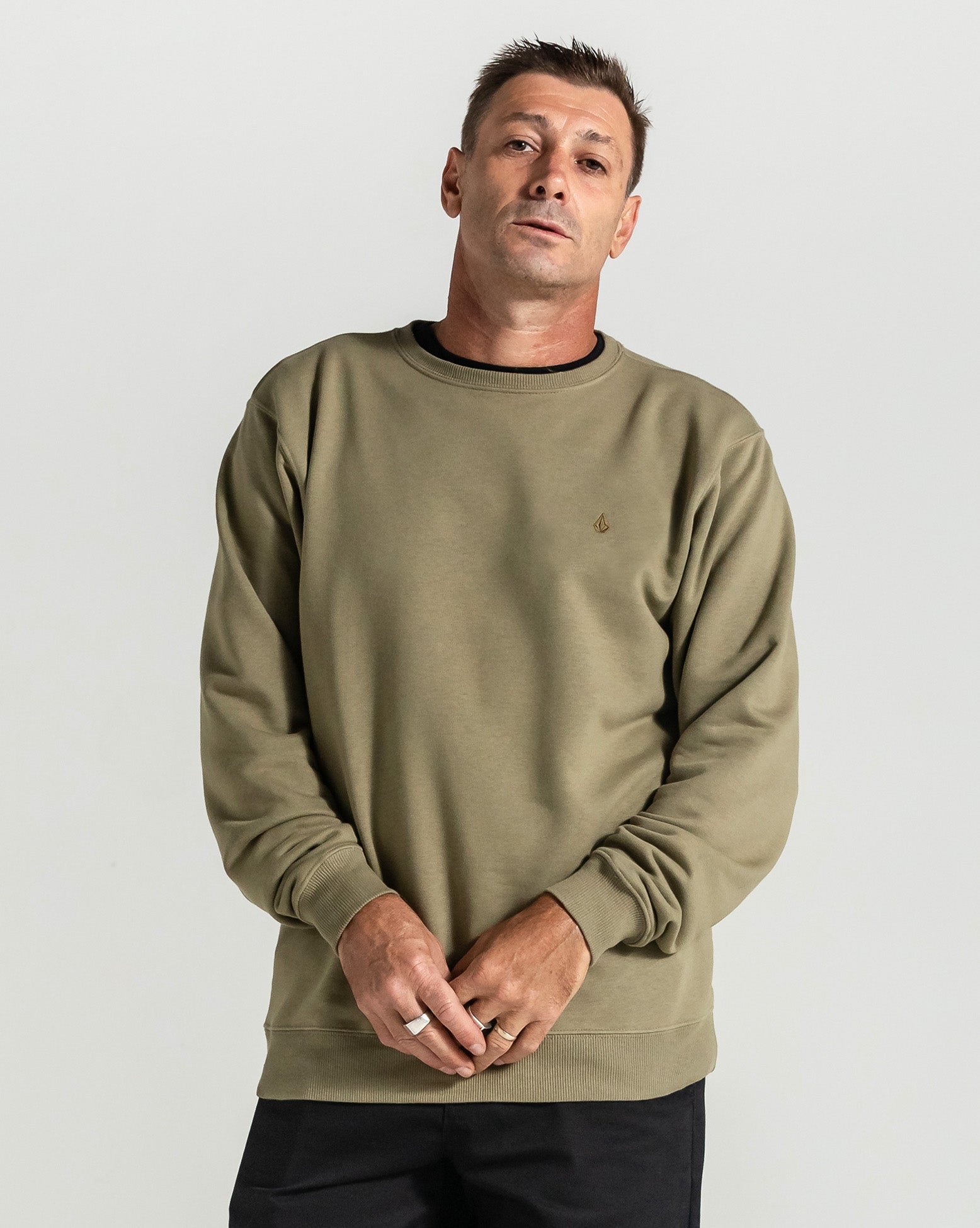 Moletom Volcom Careca Single Stone Verde - Volcom Brasil - Loja Oficial