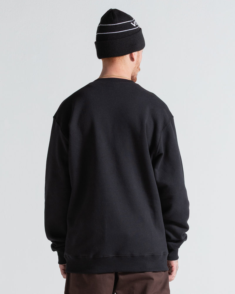 Moletom Careca Volcom Single Stone Preto
