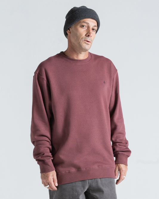 Moletom Careca Volcom Single Stone Bordô