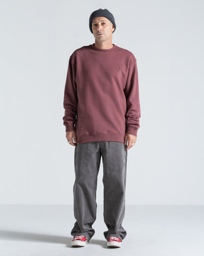 Moletom Careca Volcom Single Stone Bordô