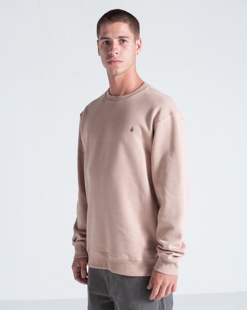Moletom Careca Volcom Single Stone Bege