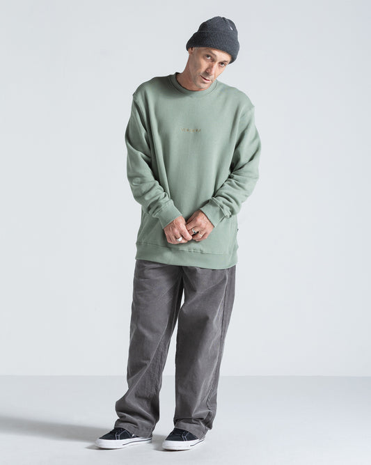 Moletom Careca Volcom Free Fall Verde Claro