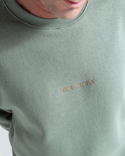 Moletom Careca Volcom Free Fall Verde Claro
