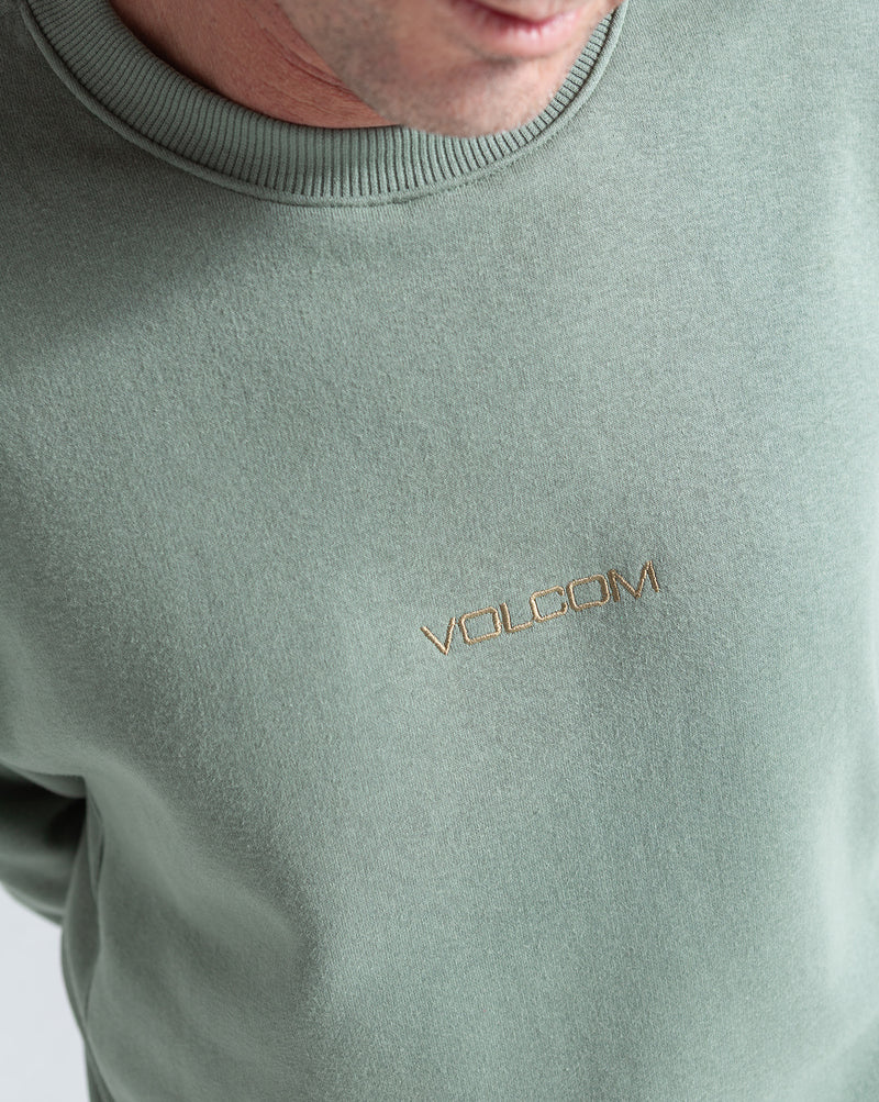 Moletom Careca Volcom Free Fall Verde Claro