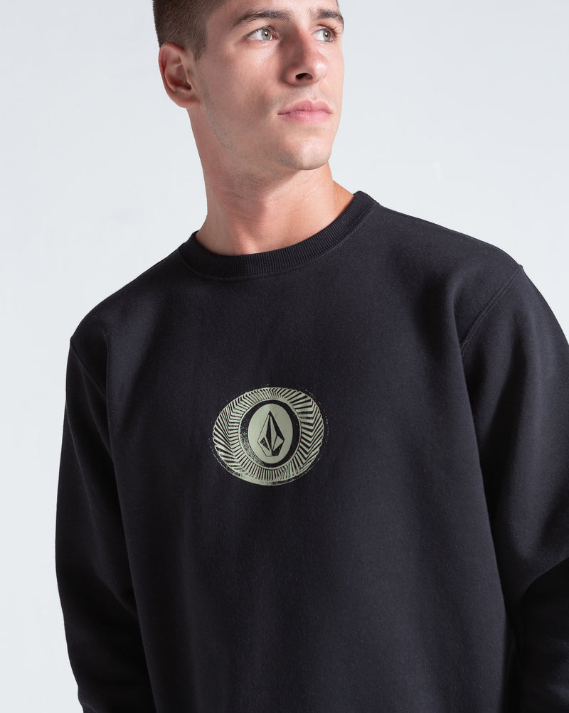 Moletom Careca Volcom Exacto Preto