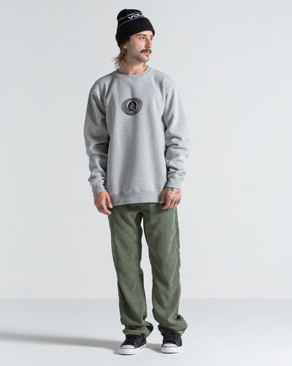 Moletom Careca Volcom Exacto Cinza Mescla