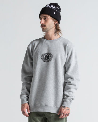 Moletom Careca Volcom Exacto Cinza Mescla