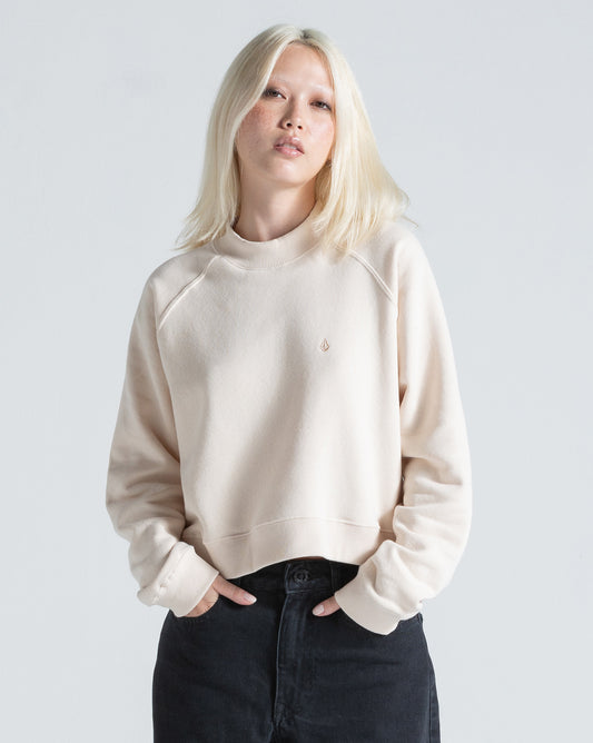 Moletom Careca Volcom Single Stone Off White